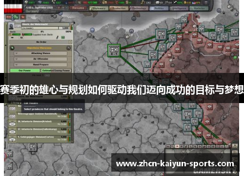 赛季初的雄心与规划如何驱动我们迈向成功的目标与梦想